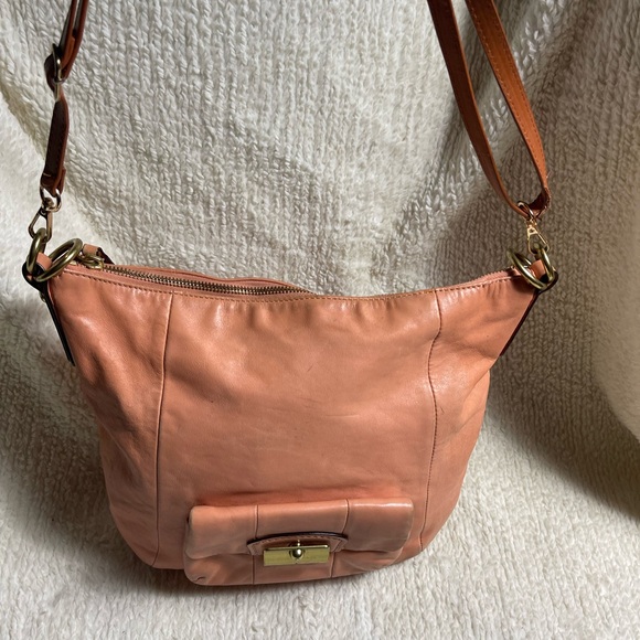 Coach Peach Leather Shoulder Bag - Picture 3 of 10